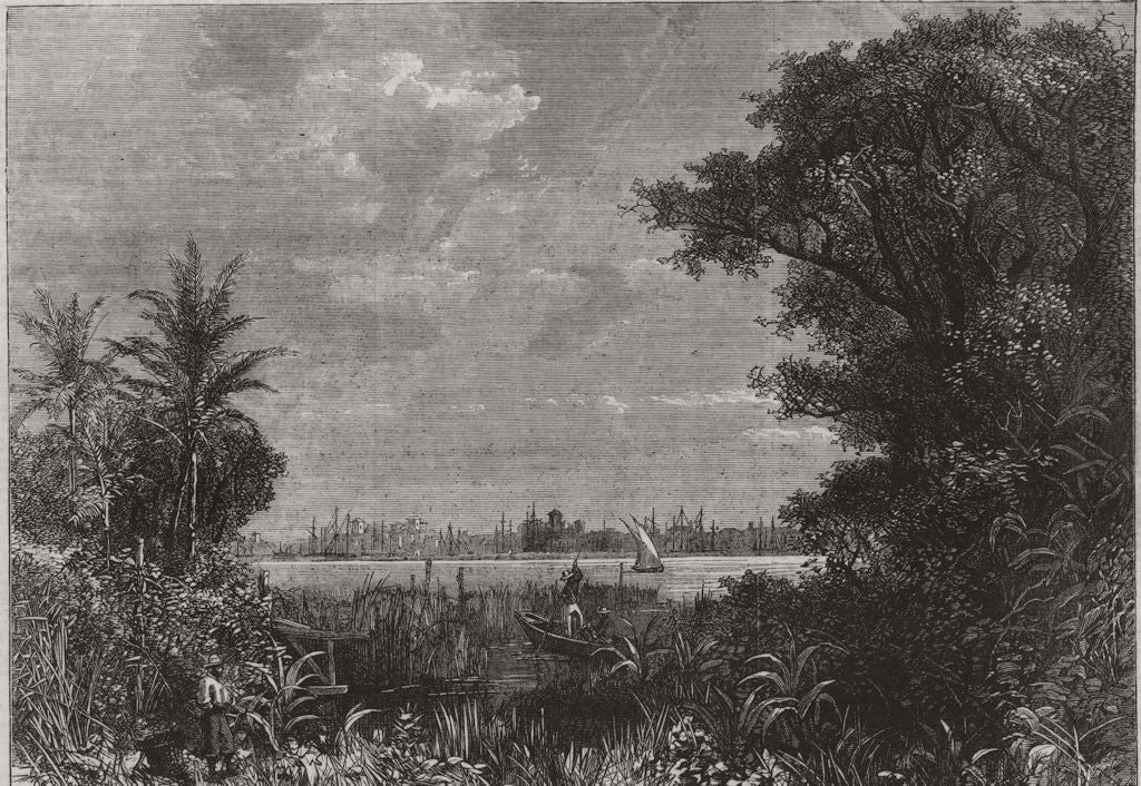 BRAZIL. Rio Grande do Sul 1867 old antique vintage print picture